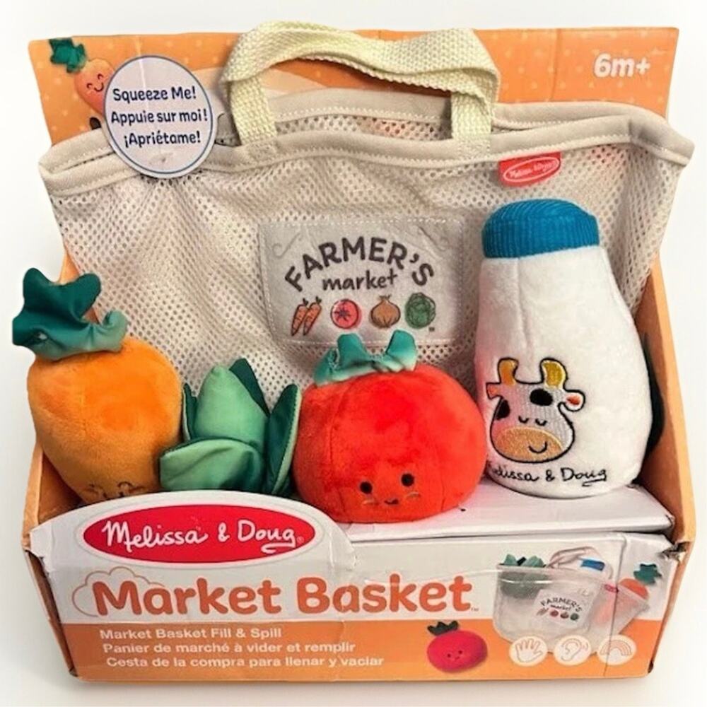Melissa & Doug Market Basket Fill & Spill Sensory Cognitive Learning 6 Months up
